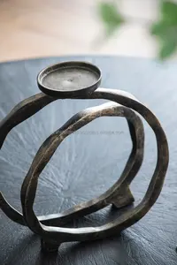 Portavelas de Metal Moderno para Decoración del Hogar de Lujo, Centro de Mesa, Regalo de Navidad, Diseño Zahid Export - Product Image 5