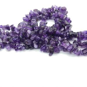 Perles de copeaux d'améthyste naturelle SRK GEMS PURPALE, forme irrégulière, pierres précieuses polies en vrac, certifiées par un tiers du Rajasthan - Product Image 6