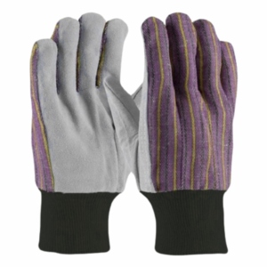 Customizable Heavy Duty Cowhide Split Back Leather <b>Gloves</b> Durable Cotton Fabric Soft Comfortable Reflective Hand Arm Protection - Product Image 3