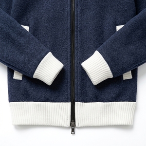 Cardigan tendance pour homme en tissu technique uni, col roulé zippé, en polaire tricotée, anti-plis, séchage rapide, idéal pour l'hiver et les affaires - Product Image 5