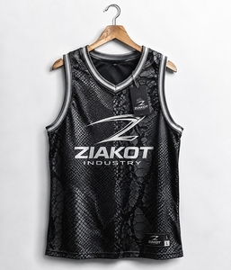 Wholesale Direct Ziakot Industry Custom Black Royal-<b>Red</b> Authentic Throwback Basketball Jersey - Product Image 4