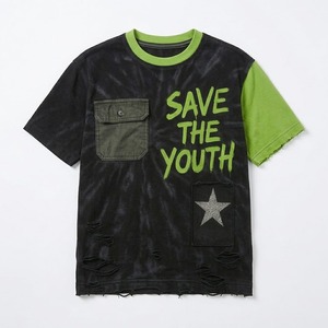 Premium Distressed Streetwear T-<b>shirt</b> With <b>Patchwork</b> Design Breathable Cotton Custom Print Perfect For Brands And Bulk - Product Image 1