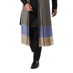 Chal de Pashmina Kani Sólido de Lujo, Suave y Cálido, Hecho a Mano, Elegante Envoltura de Invierno para Hombre - Product Image 4