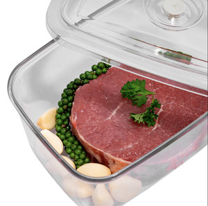 Boîte de conservation alimentaire rectangulaire avec couvercle, hermétique, empilable, en plastique, design moderne - Product Image 5