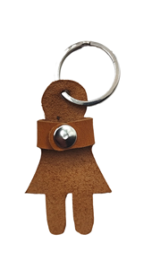 Leather Cartoon Keychain Irregular Shape Durable Metal <b>Ring</b> <b>Key</b> Accessory - Product Image 4