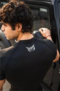 Nouvelle Arrivée : T-shirt Athlétique Homme à Col Rond, Haute Compression, Coupe Ajustée, Noir – Idéal pour la Gym et le Fitness - Product Image 2