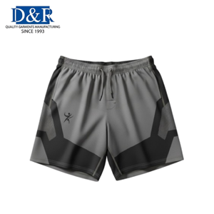 Shorts de sport pour hommes de qualité OEM malaisienne, à fermeture éclair, séchage rapide, pour la gym et le fitness, vente en gros en usine, best-seller - Product Image 3