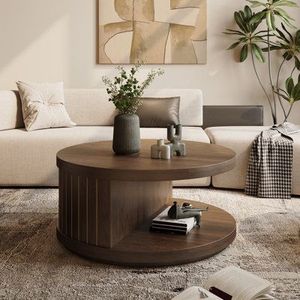 Mesa de Centro de Madera Versátil, Apta para Hogares Rústicos Modernos, con una Construcción Resistente y un Acabado Elegante - Product Image 2