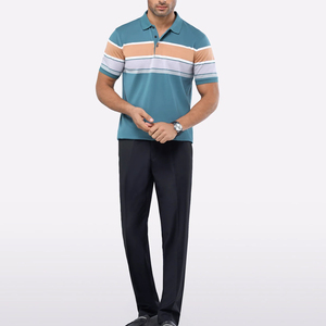 Chemises polo pour hommes en tissu confortable, couleur unie, 100% coton, nouveau design, respirantes, t-shirts polo pour hommes - Product Image 2