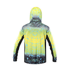 Sweat à capuche respirant sublimé pour la pêche, vêtements de pêche pour hommes, manches longues, protection solaire - Product Image 2