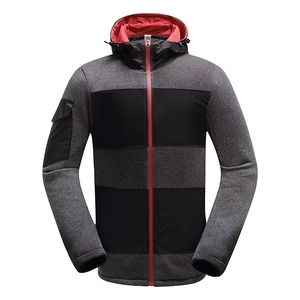 Custom Logo Soft Shell <b>Fleece</b> <b>Jacket</b> Windproof Waterproof Hooded <b>Warm</b> Outerwear for Outdoor Hiking - Product Image 2