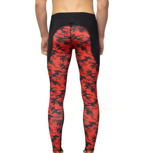 Leggings de compression pour hommes, coupe ajustée, taille élastique, sublimation, vêtements de sport, fitness, gym, spandex, polyester, logo personnalisé, OEM, sport - Product Image 6