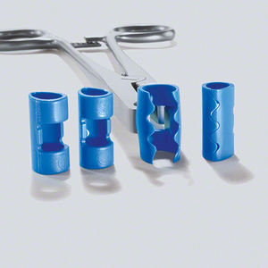 Pince à couronne dentaire en acier inoxydable de qualité supérieure avec inserts en silicone bleu antidérapants, outil chirurgical pour l'extraction dentaire - Product Image 4