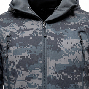 Unisex Winter Waterproof Long Soft Shell <b>Jacket</b> Breathable Polyester Fleece <b>Mandarin</b> <b>Collar</b> Zipper Design for Outdoor Use - Product Image 5
