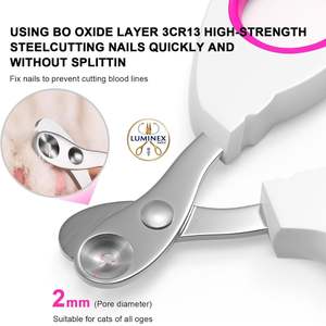 Cortauñas de Lujo de Acero Inoxidable Específico para Gatos, para Principiantes, para Conejos y Animales Pequeños con Exceso de Crecimiento de Uñas - Product Image 3