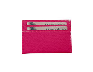 [Cualidad Garantizada] Cartera Delgada de Cuero Genuino Italiano Castello, Color Rojo, Fucsia, Morado, Azul Marino, Verde Azulado, Poliéster, Unisex - Product Image 6