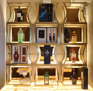 Premium Commercial Bar Set <b>Regal</b> Nook Style LED Illuminated Wooden Frame Eco Friendly Farmhouse Design for Modern Interiors - Product Image 1