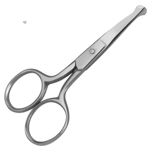 Baby Nail Safety Scissors 3.5 Inch Curved Rounded Tips Stainless Steel Infant Nail Scissors Polished Finish Safe Grooming Tool - Product Image 2