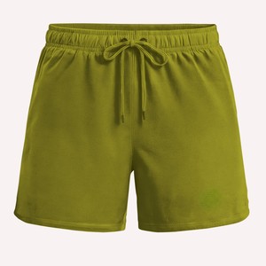 2026 Latest Custom Designed Men's Shorts <b>Red</b> Solid Color Drawstring Shorts Casual Knitted Mid Waist Short Breathable Fabric ODM - Product Image 2