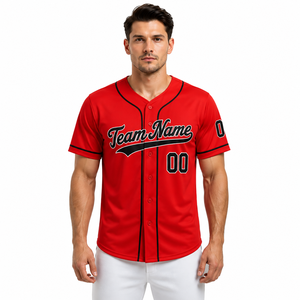 durable baseball top made with stretch fabric for team training and match day wear with easy movement for baseball players - Product Image 1