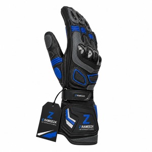 Guantes de Motociclismo Alpha Racing Personalizados, Transpirables, de Cuero, con Pantalla Táctil, para Exteriores, Unisex, Protección Completa para los Dedos, Impermeables - Product Image 2