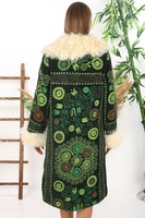 Jaket wanita terbaru, jaket Boho Chic Suzani Super bergaya, warna hijau, bordir tangan mutiara, keluaran terbaru, ukuran Plus