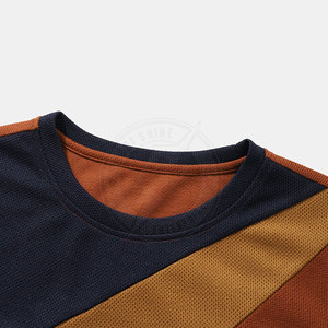 T-shirt imprimé en coton 100% pour homme, coupe ample, confortable et tendance, taille personnalisée, faible MOQ. - Product Image 3