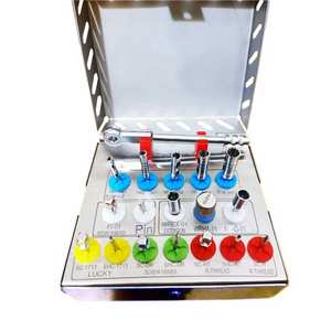 Kit de retrait d'implants dentaires en acier, ensemble de 18 pièces, instruments chirurgicaux pour l'extraction osseuse longue (trephine) et clé de 4 mm - Product Image 5