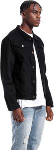 Veste en jean décontractée pour homme, 100 % coton, avec logo personnalisé sur le devant, respirante, écologique, séchage rapide, pour usage extérieur, 280g, vente en gros - Product Image 2