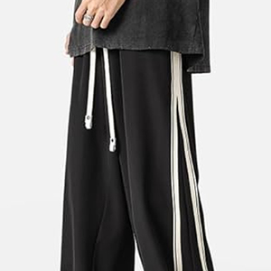 กางเกงวอร์มทรงหลวมสำหรับผู้ชายกางเกงวิ่งทรงโอเวอร์ไซส์งานปักลายออกแบบได้ตามต้องการ - Product Image 6