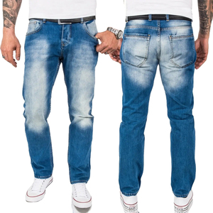 Pantalon en jean slim fit confortable pour homme, jean personnalisé, streetwear tendance, jean décontracté pour homme, jean de haute qualité pour homme - Product Image 2