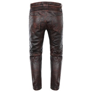 Pantalones Casuales de Hombre de Moda, Tejido Ligero con Revestimiento de Cuero, Cintura Media, Corte Recto, Largos, Impermeables y de Secado Rápido - Product Image 2