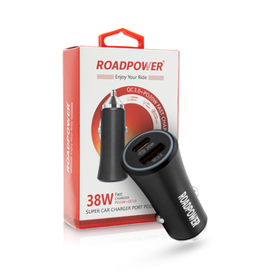 ROADPOWER (RP-MC-165) เครื่องชาร์จในรถยนต์แบบเร็ว 38W พร้อมความเข้ากันได้หลากหลายและระบบป้องกันกระแสเกินในตัว - Product Image 1