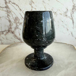 Nuevas Tazas de Vidrio de Lujo para Café, Té y Vino, de Mármol Negro Natural, Estilo Moderno, Gran Formato, para Cocina - Product Image 2