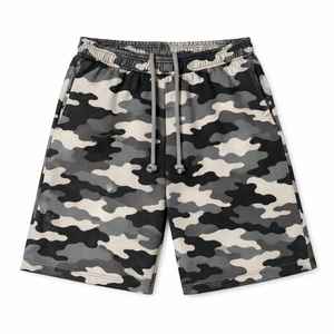 Shorts de Felpa Francesa de la Mejor Calidad, Shorts Deportivos con Logotipo Personalizado, Fabricación de Shorts de Camuflaje, Fabricación de Shorts de Camuflaje de Moda Urbana - Product Image 5