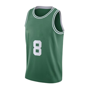Maillot de basket vert sérigraphié, débardeur en maille respirante, unisexe, adulte, coupe classique, toutes saisons - Product Image 3