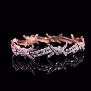 เครื่องประดับจาก iced Out 8mm VVS Moissanite 925เงินคิวบากำไลข้อมือสไตล์ฮิปฮอปไมอามี่ - Product Image 3