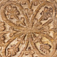 Porte-manteau mural en bois Vandana Flux Radiant