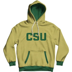 เสื้อฮู้ดสตรี CSU สำหรับชมรมนักศึกษาและมหาวิทยาลัย สีเขียว พิมพ์ลายตัวอักษร ผ้าฟลีซ ใส่ได้ในฤดูใบไม้ร่วง - Product Image 1