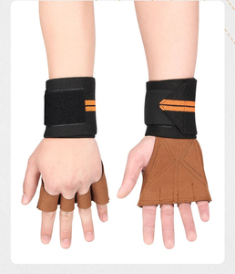 New Arrival Padded Power Grip <b>Pad</b> Gym Fitness Training Wear Non Slip Hand Protector Weightlifting Workout Gear Power Grips - Product Image 2
