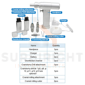 Fournitures médicales, instruments chirurgicaux, perceuse à craniotomie, scie à métaux, neurochirurgie, outil médical électrique certifié CE, utilisation hospitalière - Product Image 5