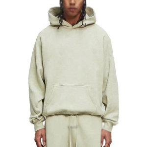 Nouveaux sweats à capuche en molleton de coton uni surdimensionnés personnalisés pour l'hiver - Sérigraphie écologique unisexe en gros grandes tailles - Product Image 1