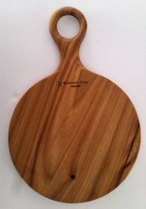 Natural Wooden <b>Pizza</b> Plate with Steak Groove | Eco Friendly Serving Board - Product Image 3