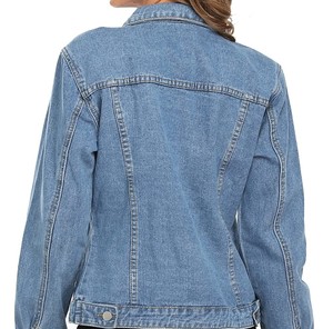<b>Ladies</b> Denim <b>Jacket</b> Classic Fit Cotton <b>Jean</b> Outerwear Comfortable Casual Clothing Wholesale Factory Denim <b>Jacket</b> High Quality - Product Image 5
