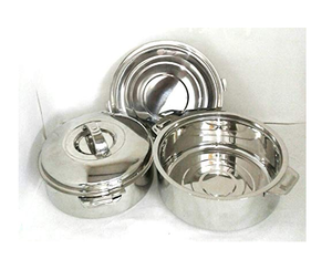 <b>Kitchen</b> Stainless Steel Chapati Box With Gold Handle Shiny Polished Modern Look Customize Size logo Accept, Western - Product Image 3