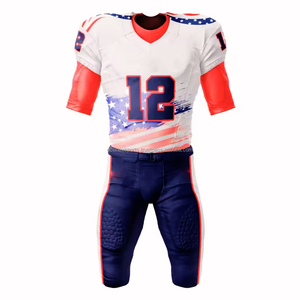 Ensembles de maillots de football pour jeunes conçus sur mesure en gros Vêtements de football américain Short Sublimation complète Football américain bon marché - Product Image 5