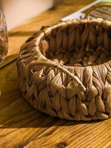 Un panier adorable en jacinthe d'eau, fait main, pour le rangement, vente en gros, écologique, fabriqué au Vietnam - Product Image 5