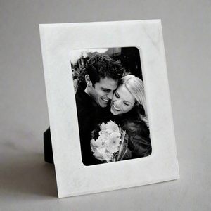 Premium White Marble Photo <b>Frame</b> with Sleek Modern <b>Design</b> for Lightweight Handmade <b>Wall</b> Mount <b>Frame</b> for Gifts & Dcor - Product Image 3