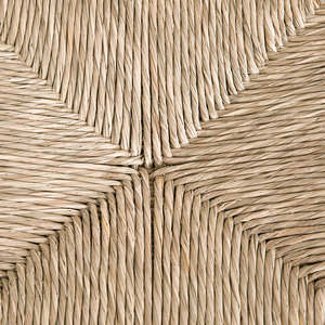 Silla de Comedor Hecha a Mano de Mimbre Natural con Respaldo de Caña Tejida y Patas Rojas para Hogar Ecológico y Restaurante - Product Image 6