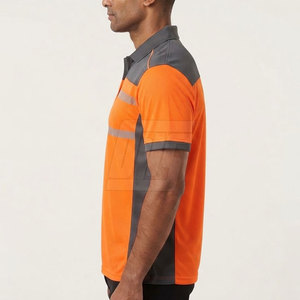 Chemise de travail pour homme, polo à manches courtes, uniforme de travail, tissu respirant, chemise de travail pour travaux en extérieur - Product Image 6